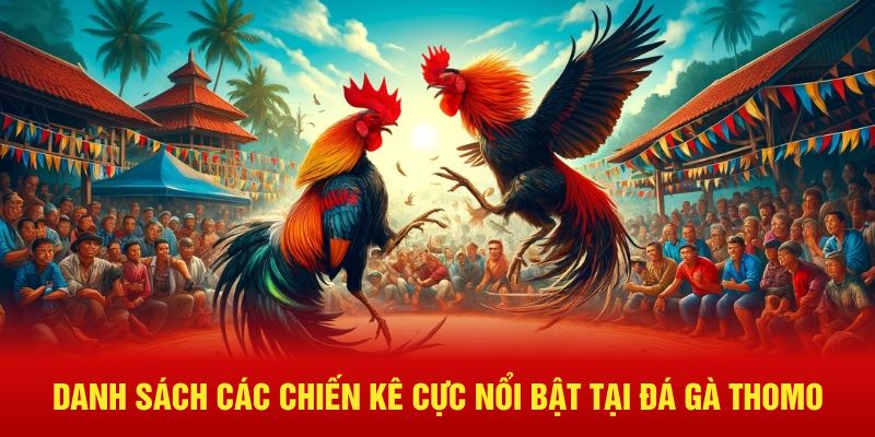 Danh sách các chiến kê cực nổi bật tại đá gà Thomo