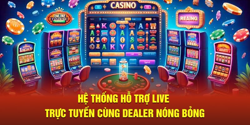 Hệ thống hỗ trợ live trực tuyến cùng dealer nóng bỏng 